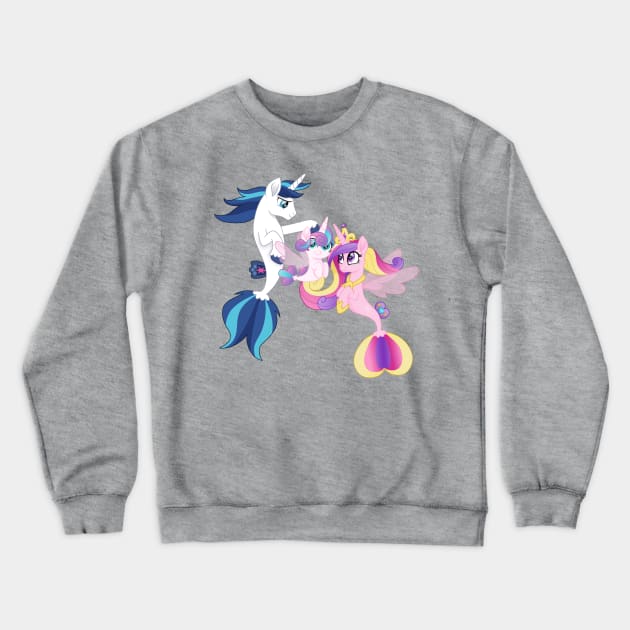 Royal Family seaponies Crewneck Sweatshirt by CloudyGlow